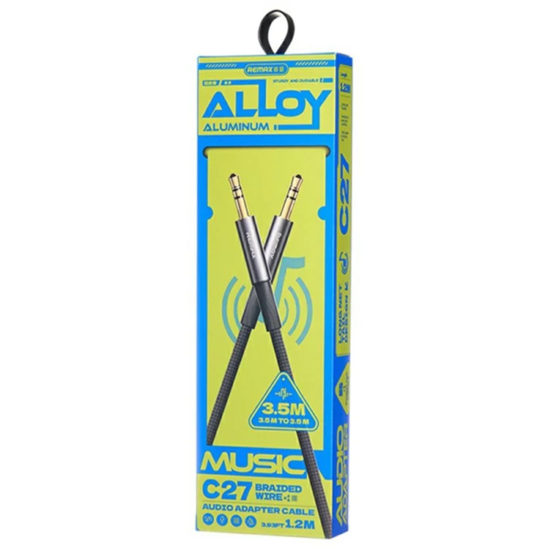 Câble Audio Jack 3,5mm vers Jack 3,5mm REMAX C27 - 1.2M — REMAX · Smarty Paris 18e